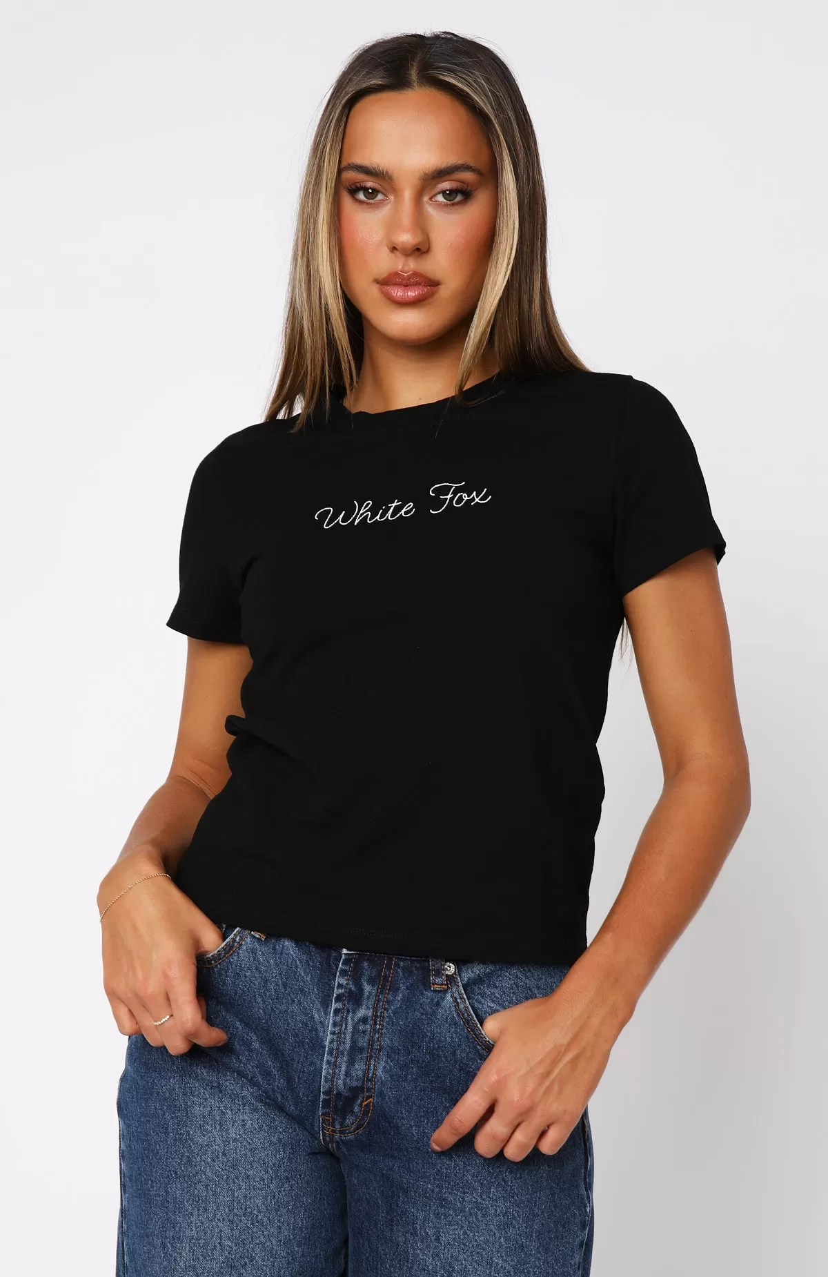 I'm Taken Relaxed Baby Tee Black