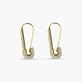 Zahara Safety Pin Earrings